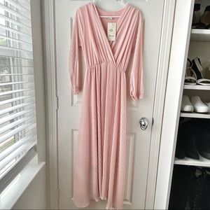 DISCOUNTED BRAND NEW PINK CHIFFON MAXI DRESS